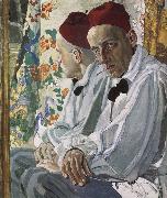 Alexander Yakovlevich GOLOVIN Portrait of Stage Director  Vsevolod Meyerhold oil